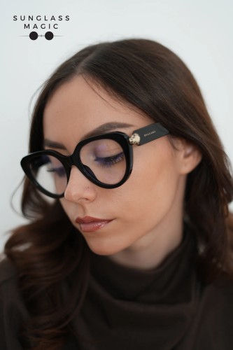 Bvlgari BV50003I SERPENTI - 001 - 51 Cadres optiques Noir Coussin arrondi