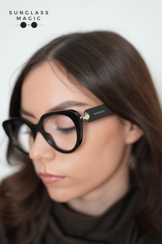Bvlgari BV50003I SERPENTI - 001 - 51 Cadres optiques Noir Coussin arrondi