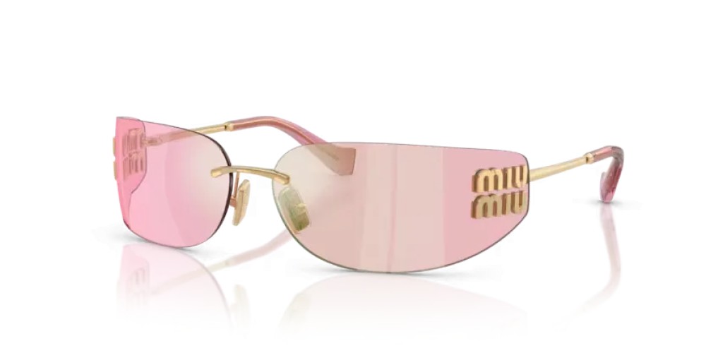 MIU MIU MU A51S - 5AK90Y - 75 Lunettes de soleil Or Rectangle