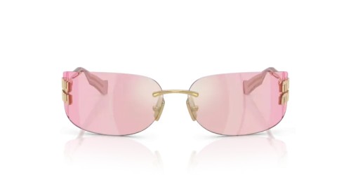 MIU MIU MU A51S - 5AK90Y - 75 Lunettes de soleil Or Rectangle