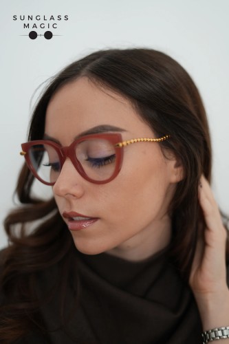 Bvlgari BV50001I - 047 - 51 Cadres optiques Rose Coussin arrondi