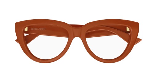 Bottega Veneta BV1259O - 004 - 54 Cadres optiques Orange Coussin arrondi