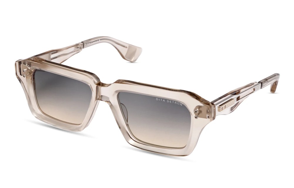 Dita DETRON DTS459-A - 03 - 52 Lunettes de soleil Cristal kaki - argent Angulaire