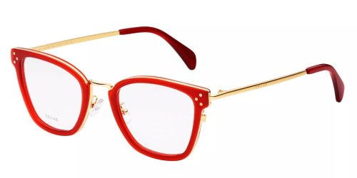 Celine CL50002U - 068 - 51 Cadres optiques Or, Rouge Coussin arrondi