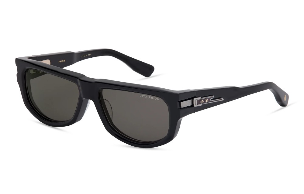 Dita PRIDM DTS753-A - 02 - 57 Lunettes de soleil Palladium noir - rouge Angulaire