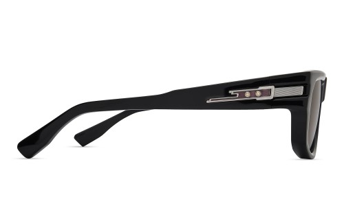 Dita PRIDM DTS753-A - 02 - 57 Lunettes de soleil Palladium noir - rouge Angulaire