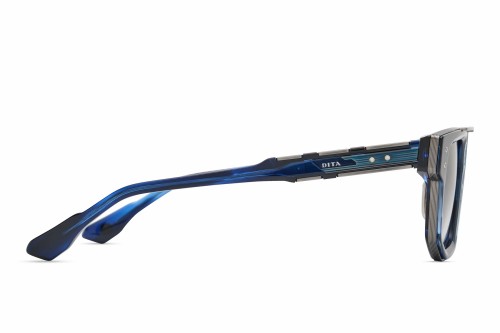 Dita MACH-NINE DTS478-A - 03 - 54 Lunettes de soleil Volutes bleues - argent vieilli Forme angulaire, géométrique