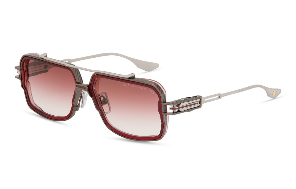 Dita HYPERLUX-1000 DTS470-A - 03 - 58 Lunettes de soleil Cacao vieilli - argent mat Pilote (Aviateur)