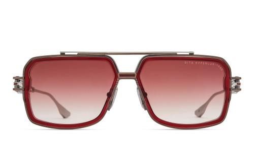 Dita HYPERLUX-1000 DTS470-A - 03 - 58 Lunettes de soleil Cacao vieilli - argent mat Pilote (Aviateur)