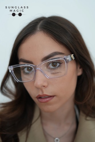 TIFFANY & CO. TF2267 - 8047 - 54 Cadres optiques Transparent Angulaire