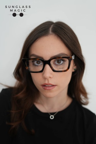 PRADA PR C08V - 20D1O1 - 52 Cadres optiques Genévrier écaille Angulaire