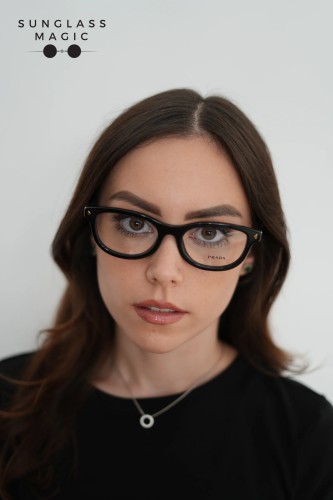 PRADA PR D01VU - 16K1O1 - 52 Cadres optiques Noir Ovale