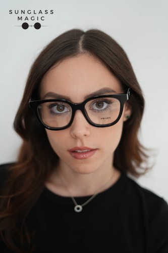 PRADA PR C11V - 16K1O1 - 53 Cadres optiques Noir Papillon