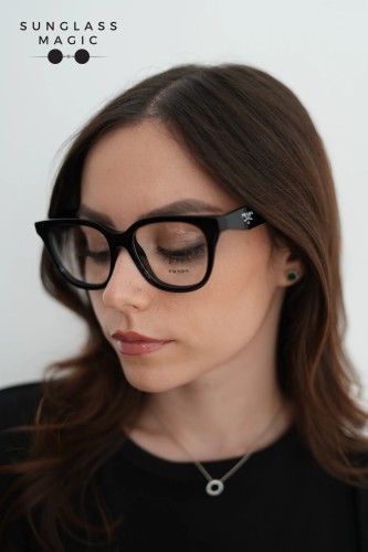 PRADA PR C11V - 16K1O1 - 53 Cadres optiques Noir Papillon