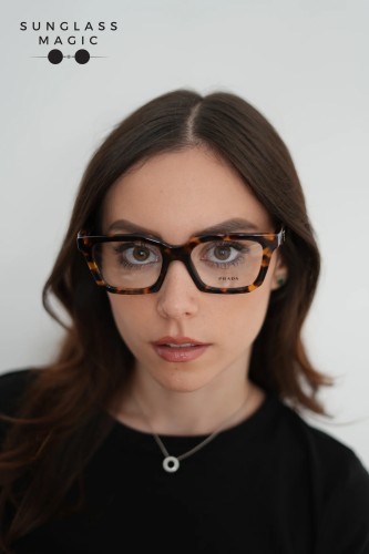 PRADA PR C08V - 14L1O1 - 52 Cadres optiques Miel écaille Irrégulier