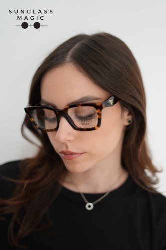 PRADA PR C08V - 14L1O1 - 52 Cadres optiques Miel écaille Irrégulier