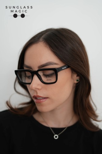 PRADA PR D04V - 16K1O1 - 52 Cadres optiques Noir Coussin