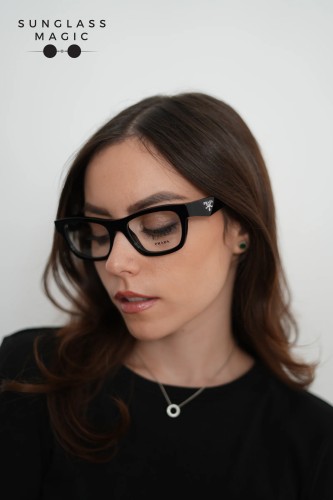 PRADA PR B01V - ​16K1O1 - ​54 Cadres optiques Noir Angulaire