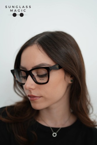 PRADA PR C10V - 17N1O1 - 54 Cadres optiques Racine écaille Papillon