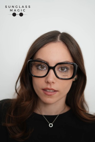 PRADA PR 10ZV - ​1AB1O1 - ​53 Cadres optiques Noir Angulaire