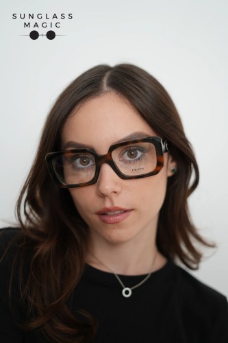 PRADA PR C09V - 20D1O1 - 53 Cadres optiques Genévrier écaille Angulaire