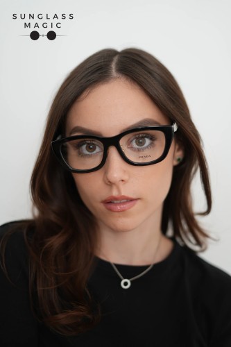 PRADA PR D11VD - 20G1O1 - 53 Cadres optiques Noir Irrégulier