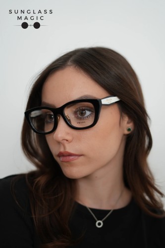 PRADA PR D11VD - 20G1O1 - 53 Cadres optiques Noir Irrégulier