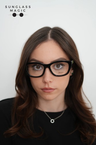 PRADA PR D11VD - 03K1O1 - 53 Cadres optiques Noir Irrégulier
