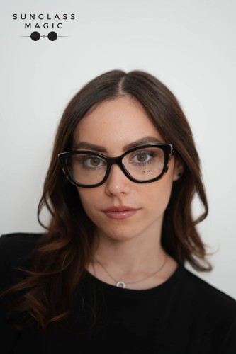 PRADA PR B04V - 3891O1 - ​53 Cadres optiques Noir, Havane Œil de chat