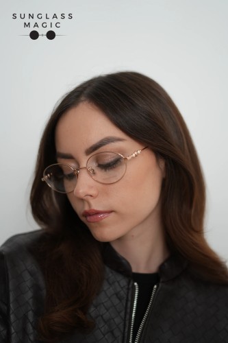 Jimmy Choo JC340/G - 06J - 53 Cadres optiques Or, Havane Ovale