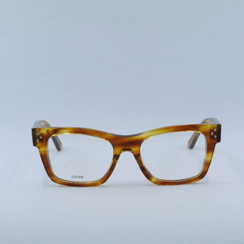 Celine CL50039I - 056 - 50 Cadres optiques Rayé marron/miel Angulaire