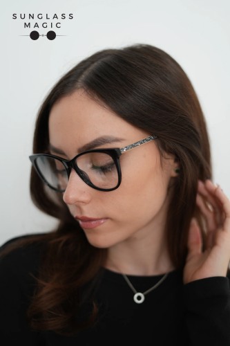 Jimmy Choo JC199 - 807 - 53 Cadres optiques Or, Noir Angulaire
