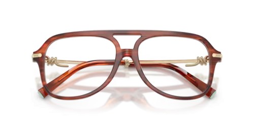 TIFFANY & CO. TF2283 - 8440 - 54 Cadres optiques Rubis, Havane rayé Pilote (Aviateur)