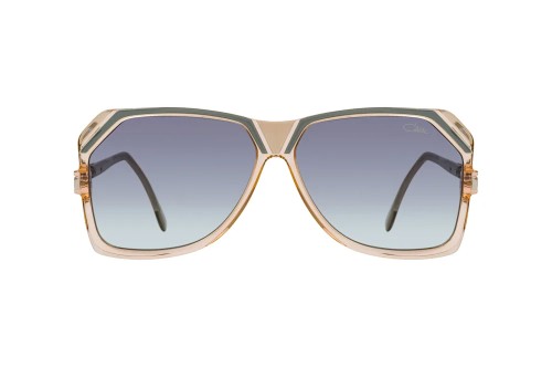 Cazal 186/3 - 001 - 59 Lunettes de soleil Beige, Transparent, Gris Angulaire