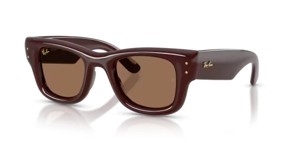 Ray-Ban RB4940 - 687773 - 50 Lunettes de soleil Marron foncé Angulaire
