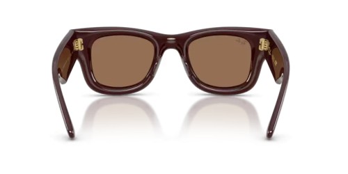 Ray-Ban RB4940 - 687773 - 50 Lunettes de soleil Marron foncé Angulaire