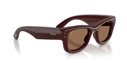Ray-Ban RB4940 - 687773 - 50 Lunettes de soleil Marron foncé Angulaire