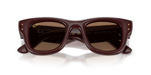 Ray-Ban RB4940 - 687773 - 50 Lunettes de soleil Marron foncé Angulaire
