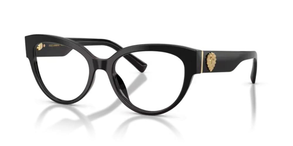 DOLCE & GABBANA DG3440 - 501 - 54 Cadres optiques Noir Œil de chat