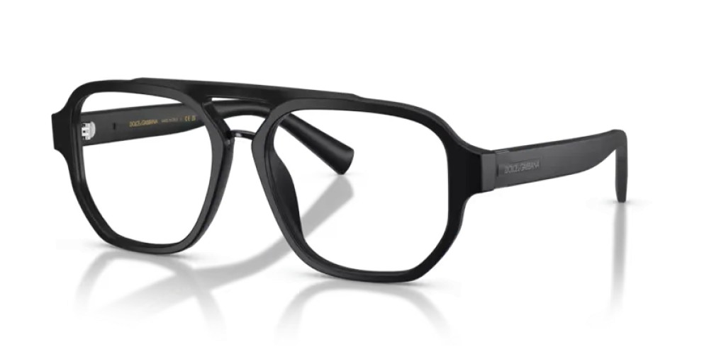 DOLCE & GABBANA DG3447 - 2525 - 56 Cadres optiques Noir mat Pilote (Aviateur)