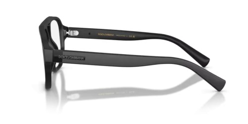 DOLCE & GABBANA DG3447 - 2525 - 56 Cadres optiques Noir mat Pilote (Aviateur)