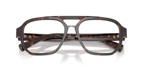 DOLCE & GABBANA DG3447 - 502 - 56 Cadres optiques Havane Pilote (Aviateur)