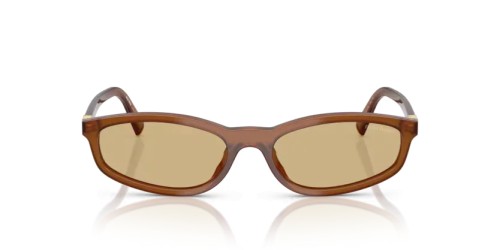 MIU MIU MU A06S - 22I10R - 54 Lunettes de soleil Ambre opalin Irrégulier