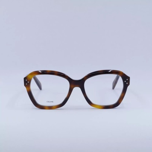 Celine CL50100I - 053 - 54 Cadres optiques Havane Angulaire