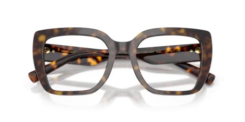 DOLCE & GABBANA DG3441 - 502 - 53 Cadres optiques Havane Angulaire