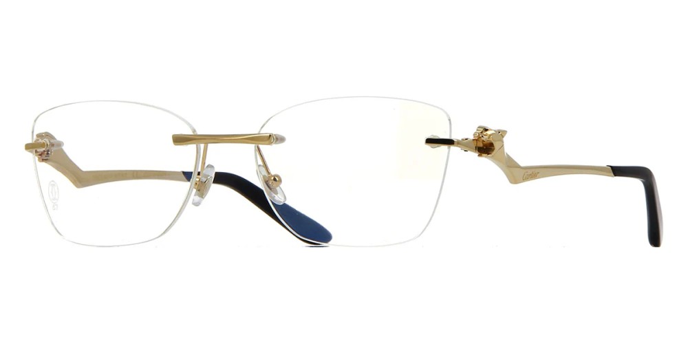 Cartier CT0120O - 001 - 57 Cadres optiques Or Œil de chat