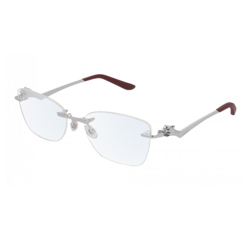 Cartier CT0120O - 003 - 57 Cadres optiques Argent Œil de chat