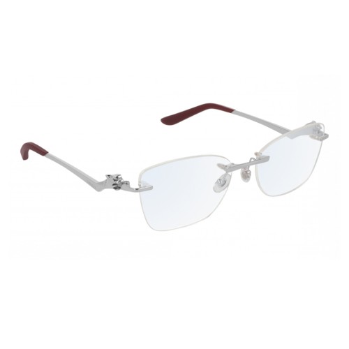 Cartier CT0120O - 003 - 57 Cadres optiques Argent Œil de chat