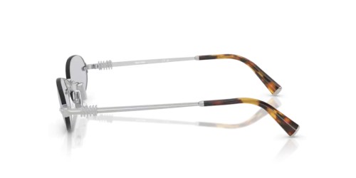 MIU MIU MU A54S - 1BC3F2 - 51 Lunettes de soleil Argent Ovale