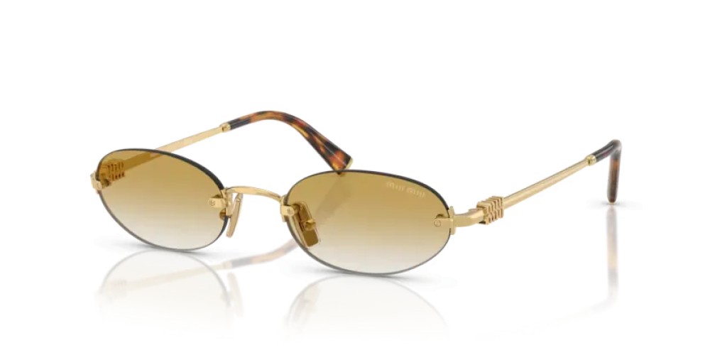 MIU MIU MU A54S - 5AK21D - 51 Lunettes de soleil Or Ovale